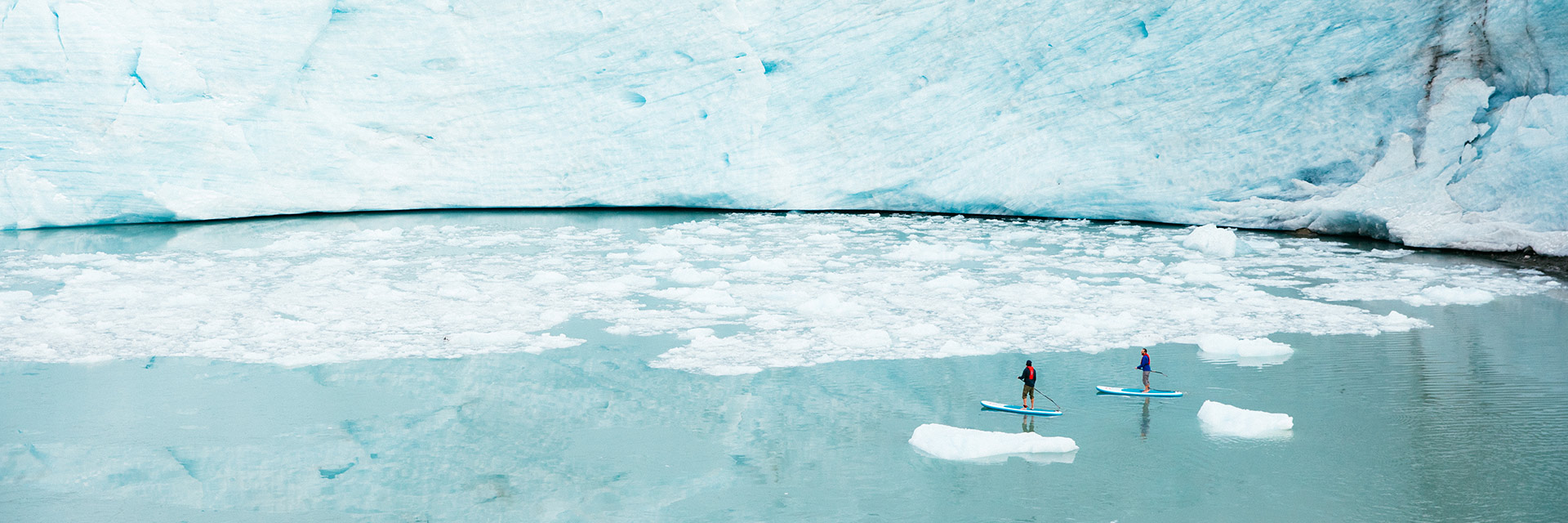 Paddle Boarding Glacial Lake