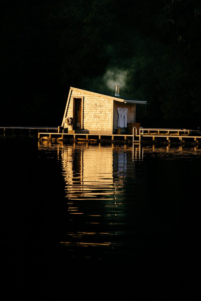 Nimmo Bay Floating Sauna