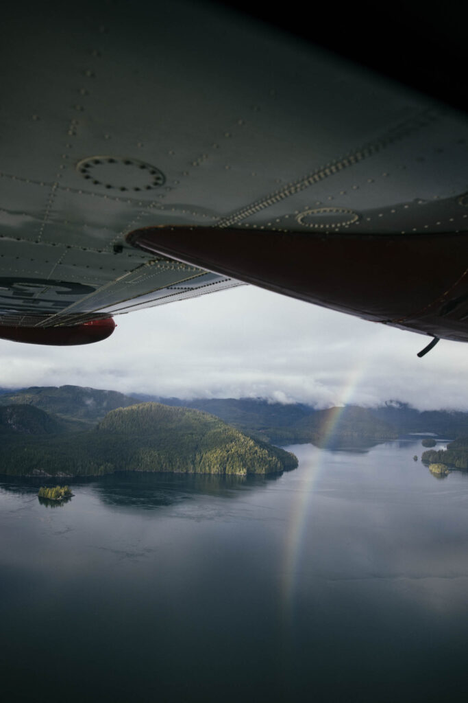 experience of flying over the Broughton Archipelago