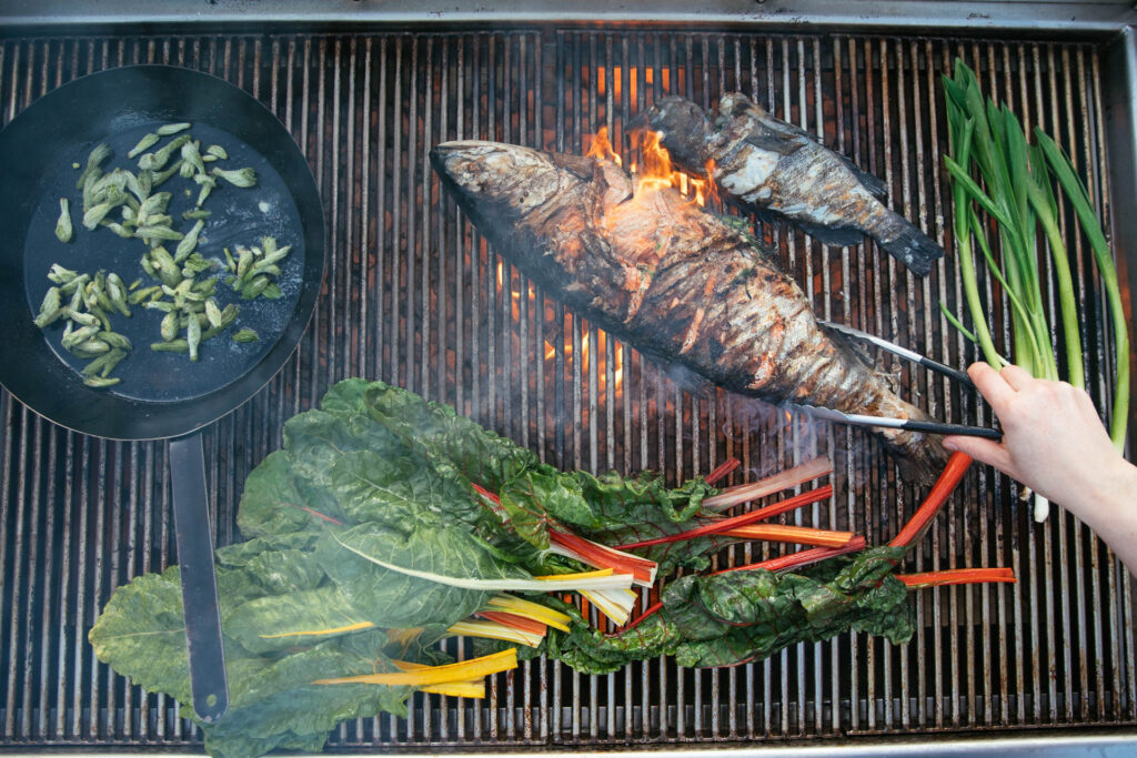 Food cooked at Nimmo Bay